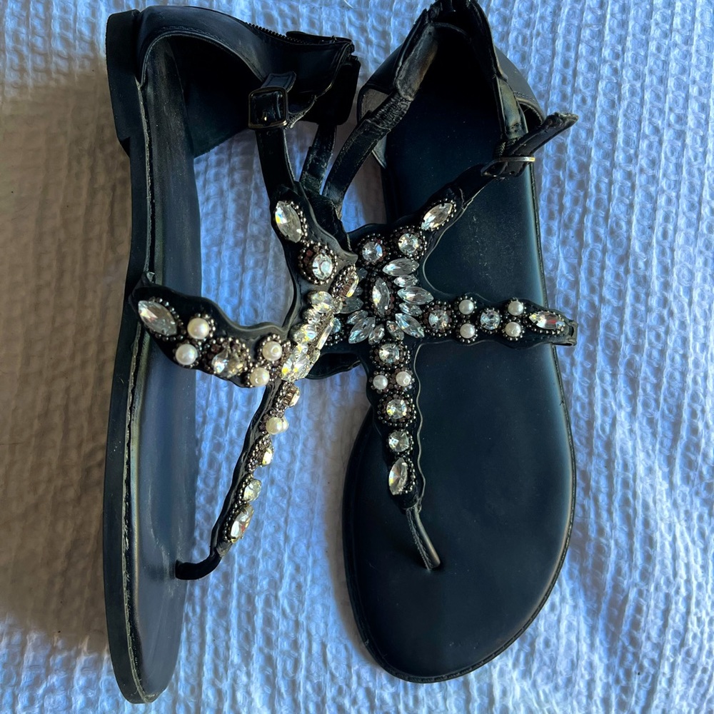 Torrid Size 9W Embellished Sandals